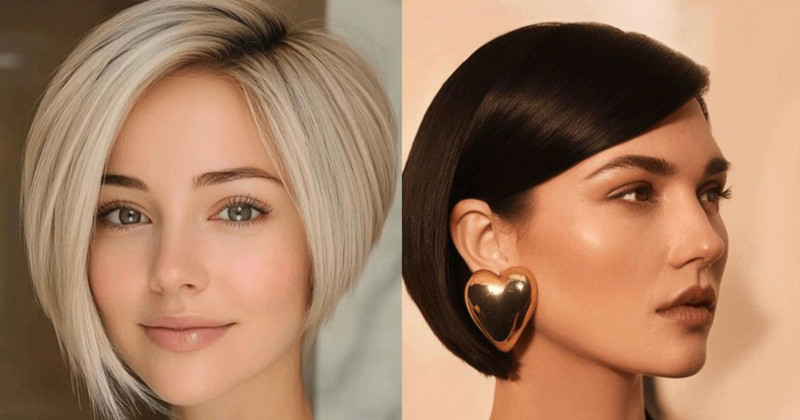 Girls’ short bob haircut