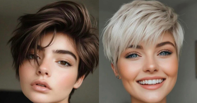 Short pixie haircut for girls