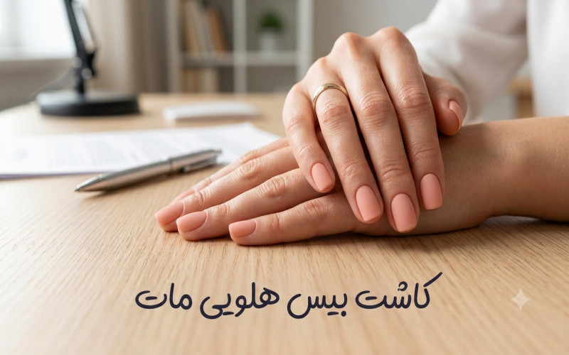 کاشت بیس هلویی مات