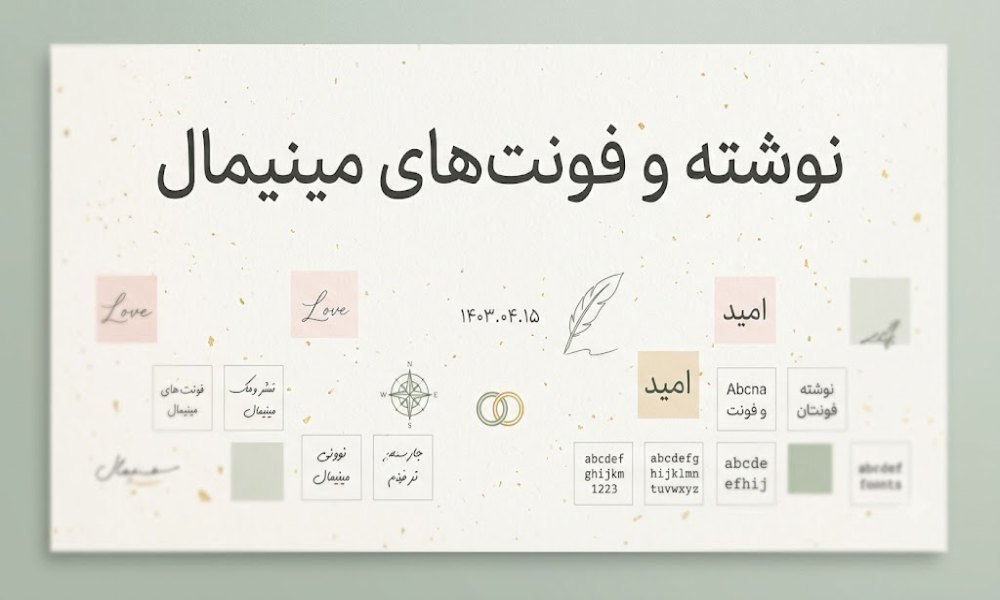 طرح تتو نوشته مینیمال