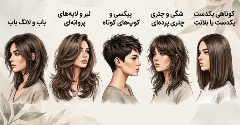 بهترین آرایشگاه زنانه برای کوتاهی مو در رشت